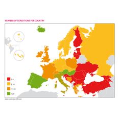 hielprik neonatale screening aantal aandoeningen per land kaart europa cariben data visualisatie