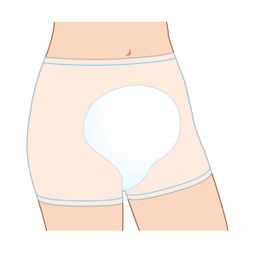 incontinentie broekje vrouw lichaam illustratie